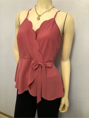 Monteau Dusty Rose Spaghetti Strap Top
